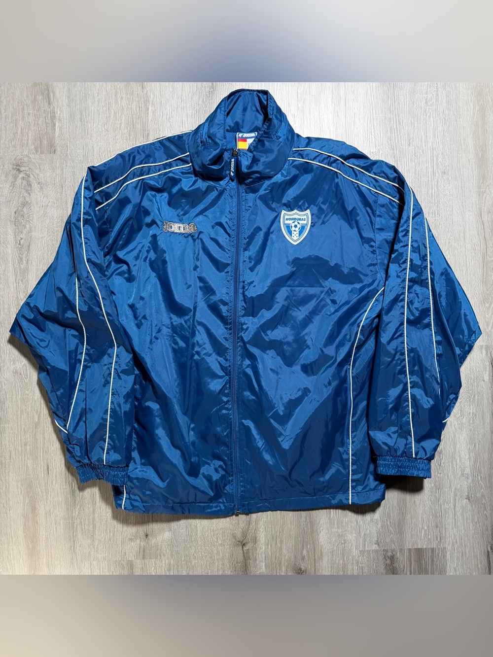 Vintage Joma Honduras Soccer Men's Blue Lightweight Jacket